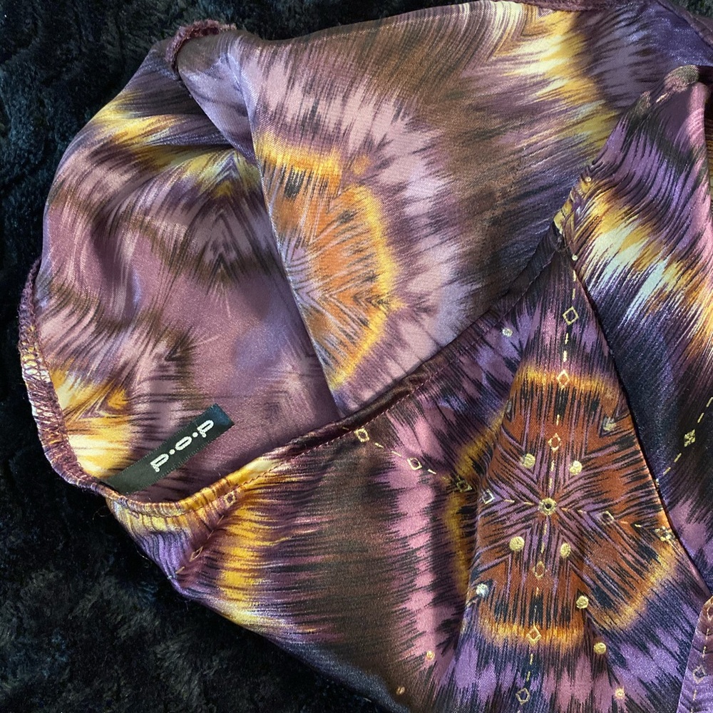 ๐P.O.P SEXY SATIN TANK TOP PURPLE SIZE SMALL - Picture 5 of 6